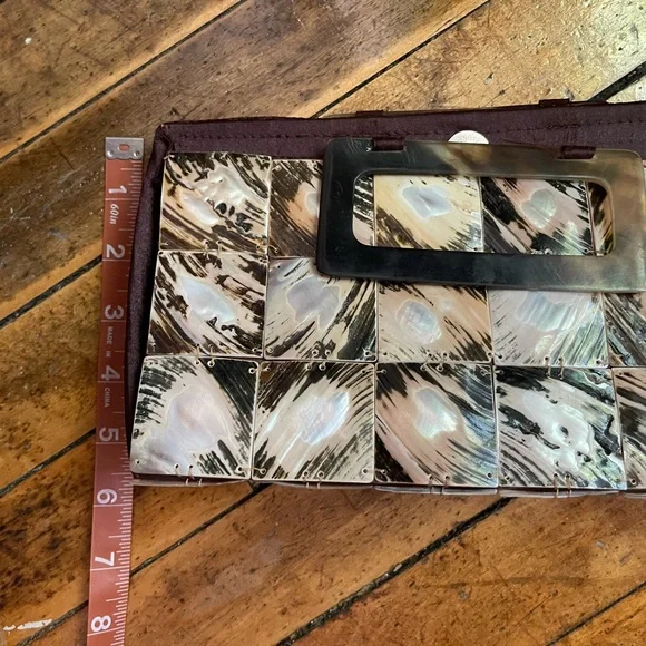 vintage style lucite/shell handbag - Picture 7 of 7